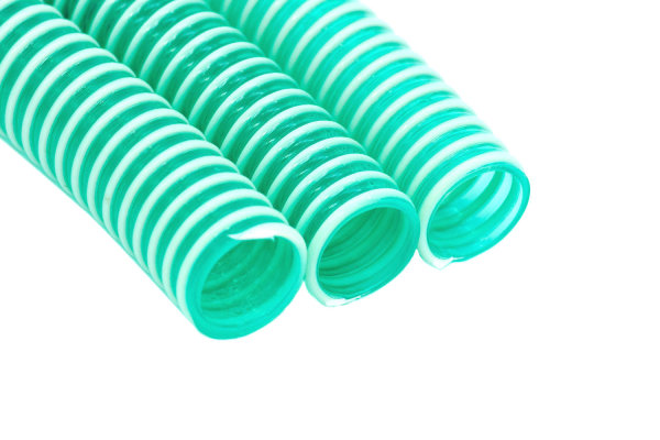 PVC-Spiralschlauch grün-transparent