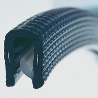 PVC-Kantenschutzprofil, schwarz, 10 x 14,8 mm, Klemmbereich 1,0 - 4,0 mm
