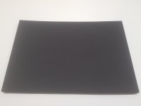 Zellkautschuk-Zuschnitt 300 x 200 mm, EPDM schwarz, ohne Haut, geschlossenzellig, einseitig selbstklebend als Montagehilfe 10 mm