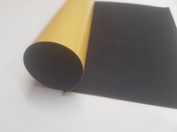 Zellkautschukplatten EPDM, schwarz, 500 x 1.000 mm, ohne Haut, geschlossenzellig, eins. selbstklebend als Montagehilfe